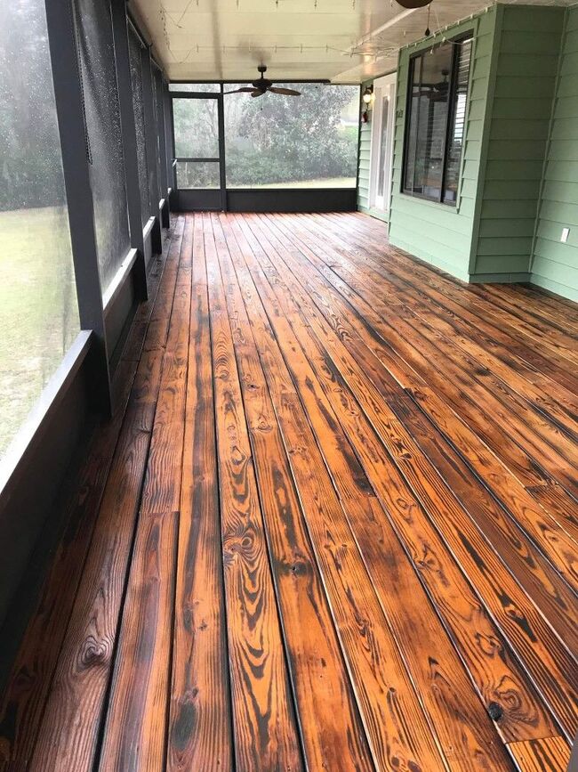 Each plank is a masterpiece of fire and wood.