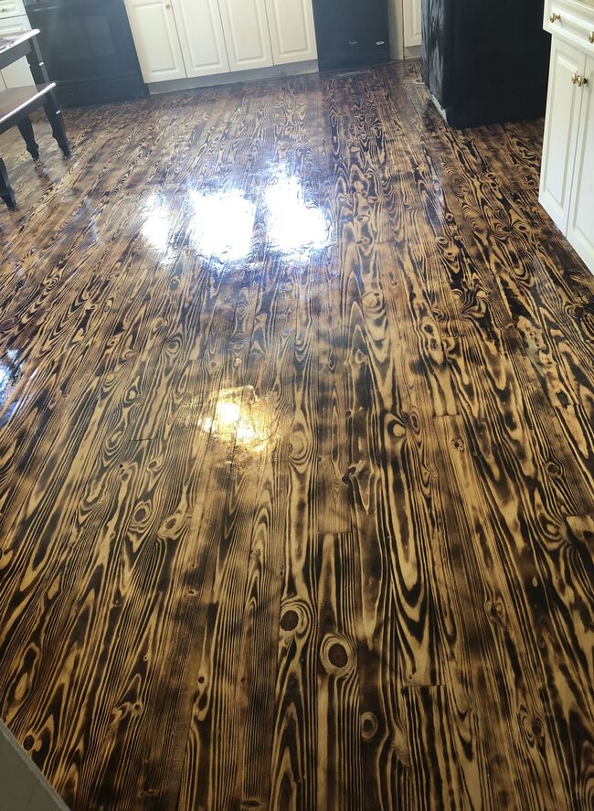 The art of charring wood for an exquisite look.