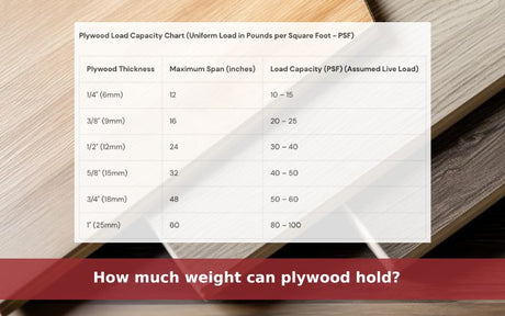 How much weight can plywood hold? Plywood load capacity chart - Vinawood Vietnam Plywood