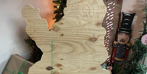 Cutting the plywood