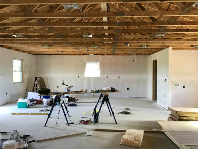 Plywood garage walls can be used in a heated garage