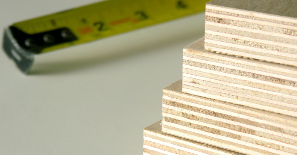 What size is a 1 4 inch plywood?