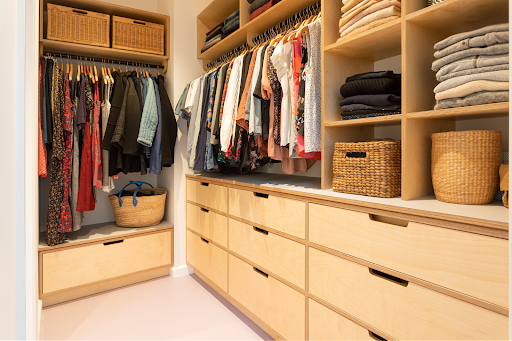 Plywood wardrobe