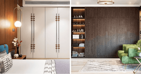 Different plywood for the wardrobe