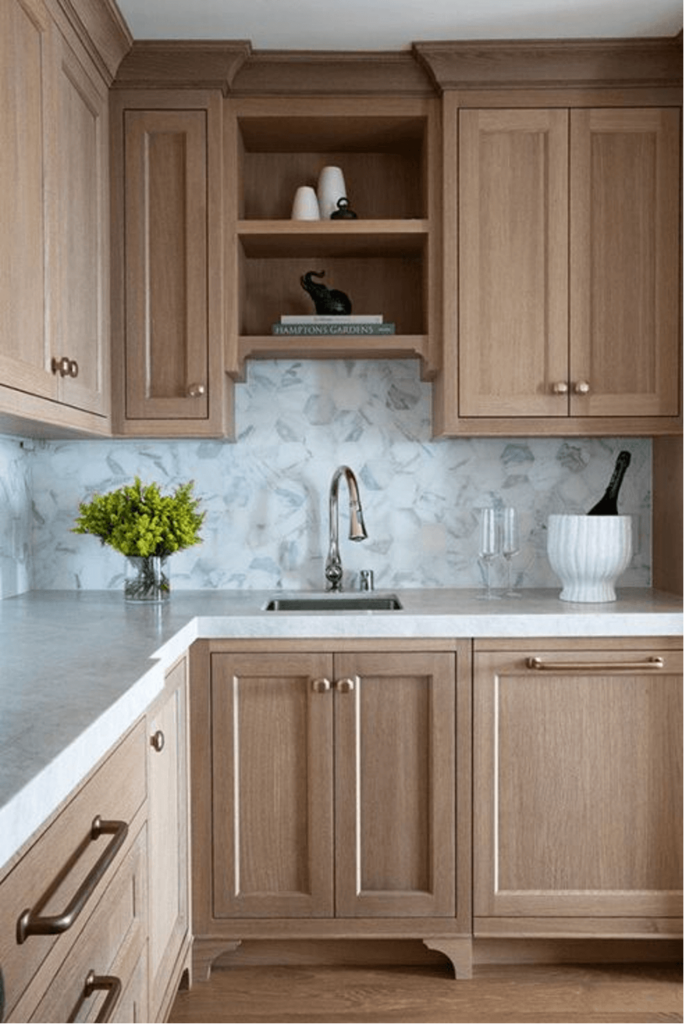 White oak cabinet